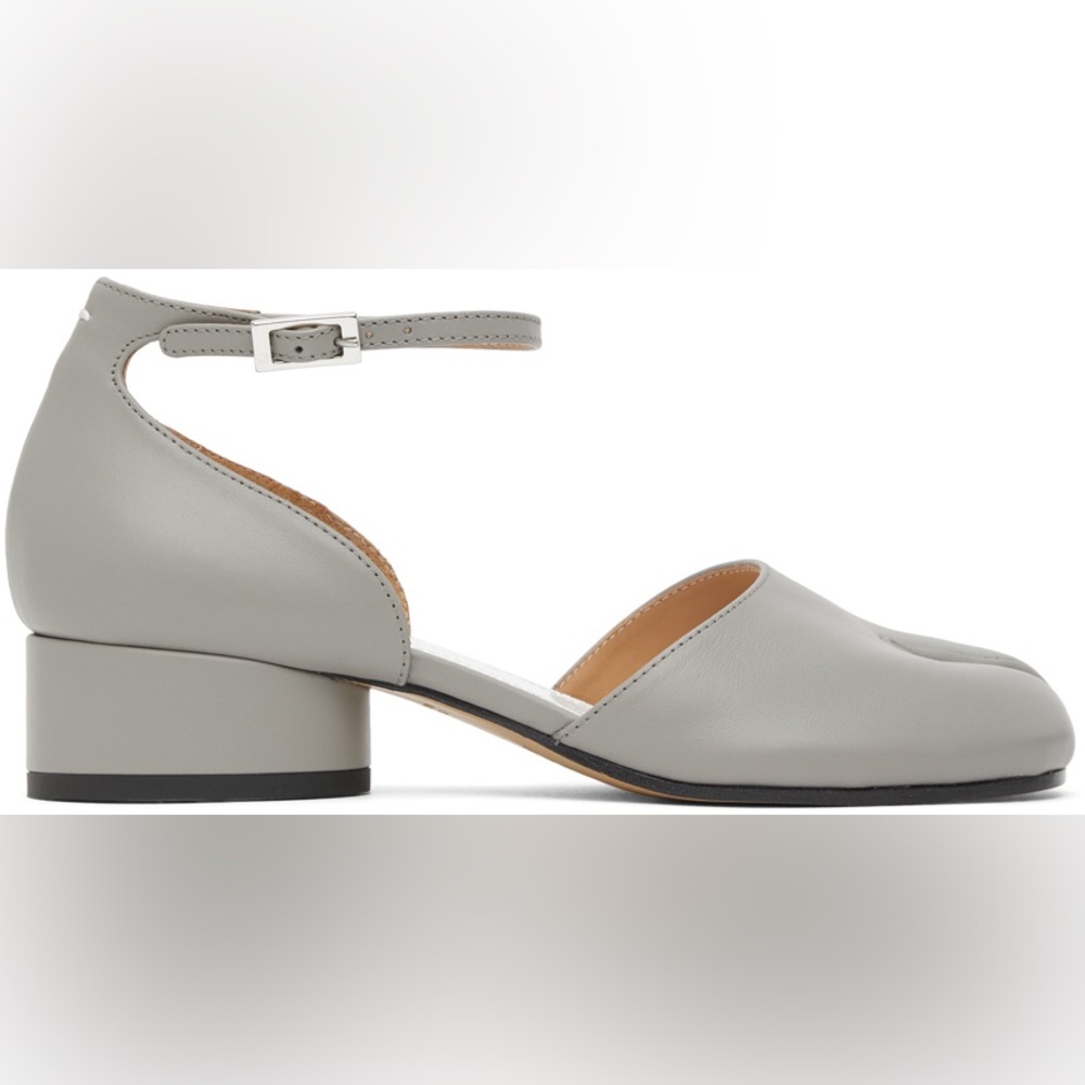 Maison Margiela Grey Tabi Ankle Strap Heels